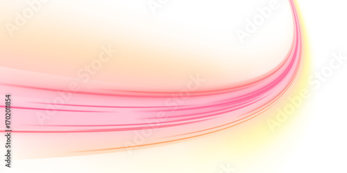 Colorful light trails curve dynamically, capturing the energy of a fast-moving city. The gradient lines create a sense of depth and motion. Perfect for urban-themed visuals. PNG