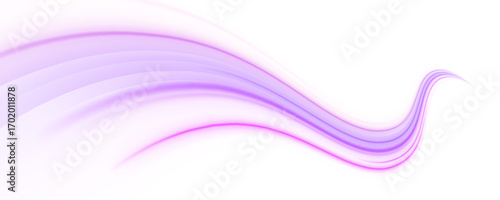 Abstract neon waves pulse rhythmically, casting a vibrant glow that conveys energy flow and futuristic motion dynamics. PNG