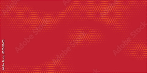 Simple Red Vector Abstract Geometric Technology Background. Halftone Triangular Pattern. vector
