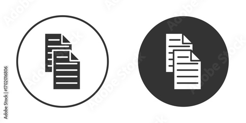 papers icons collection. Filled flat icons