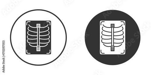 X-ray scan icons collection. Filled flat icons