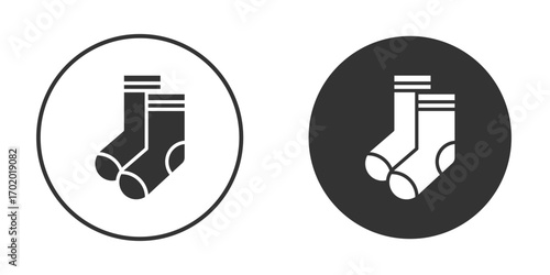 Socks icons collection. Filled flat icons