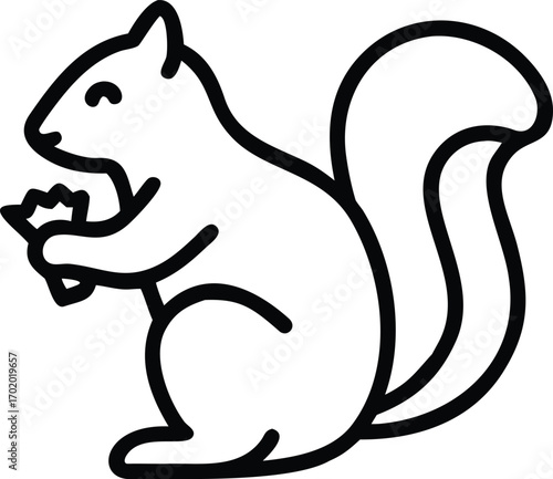 black cat cartoon icon vector