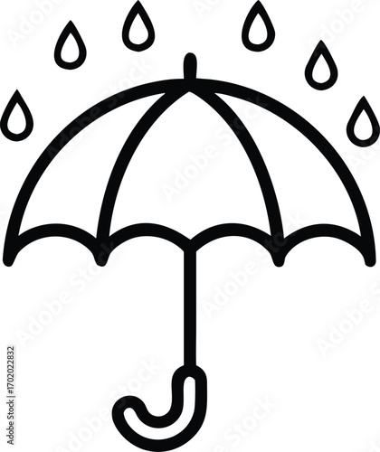umbrella vector illustration icon