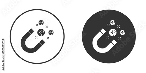 Lead generation icons collection. Filled flat icons