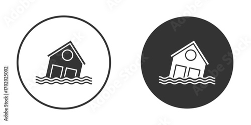 Flood icons collection. Filled flat icons