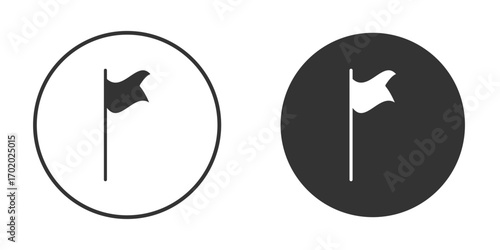 Flag icons collection. Filled flat icons