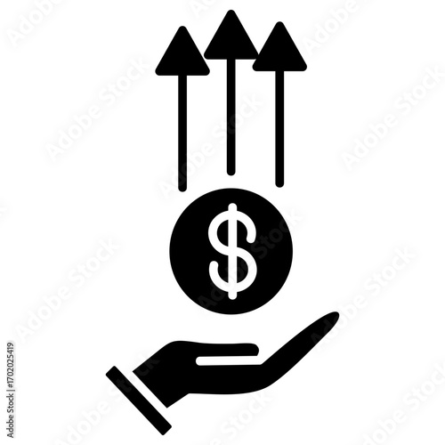 Profit  Icon Set Element For Design