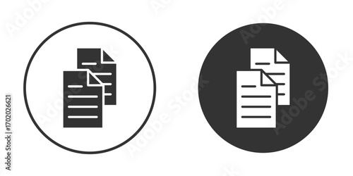 Copy icons collection. Filled flat icons