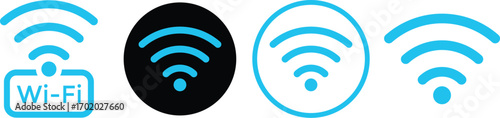 wireless and wifi icon set. Wireless internet Sign. wi-fi point icon. Wireless connection vector illustration


