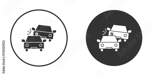 Accident icons collection. Filled flat icons