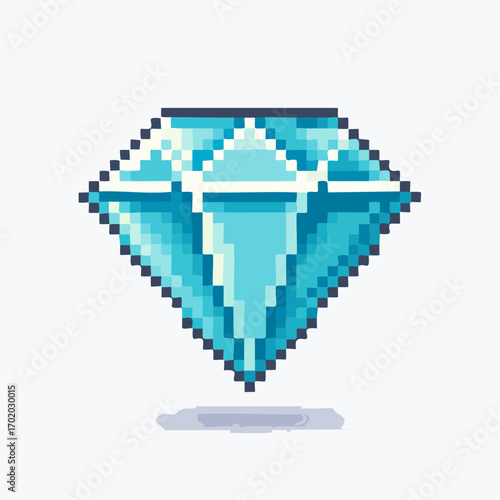 Pixel Medieval Castle Icon for RPG Adventure Game