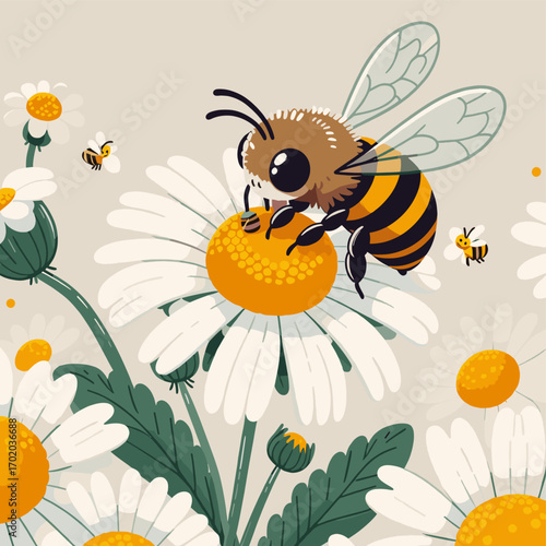 cute animated bee