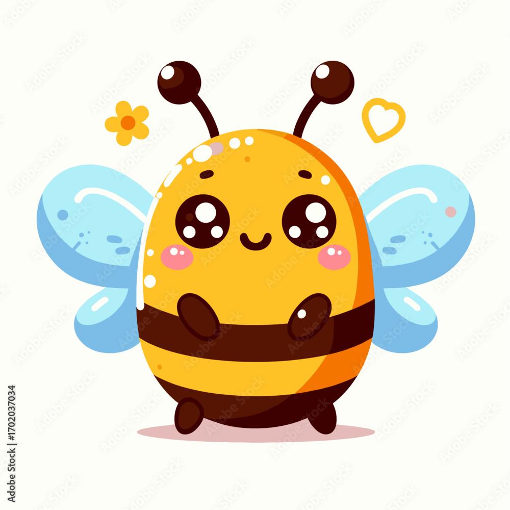 Obraz premium cute animated bee