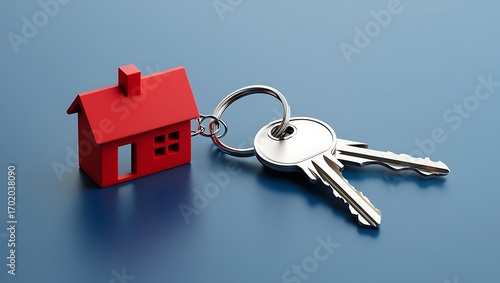 Symbolic Image Representing Homeownership and Property Keys