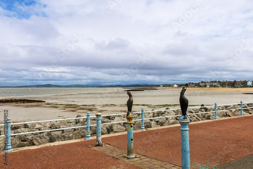 Low tide at Morecambe Bay in north-west England.