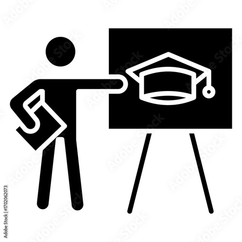 Teacher Glyph Icon