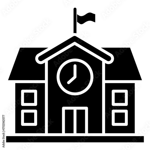 School Glyph Icon