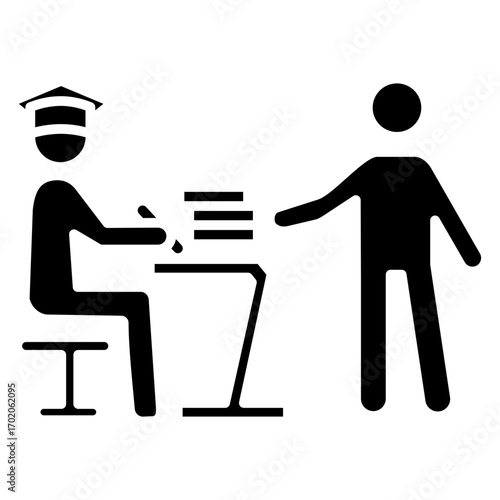 Give Homework Glyph Icon