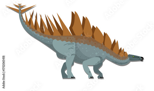 Dinosaur icon stegosaurus species sketch cartoon character sketch