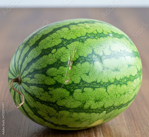 watermelon on a green background