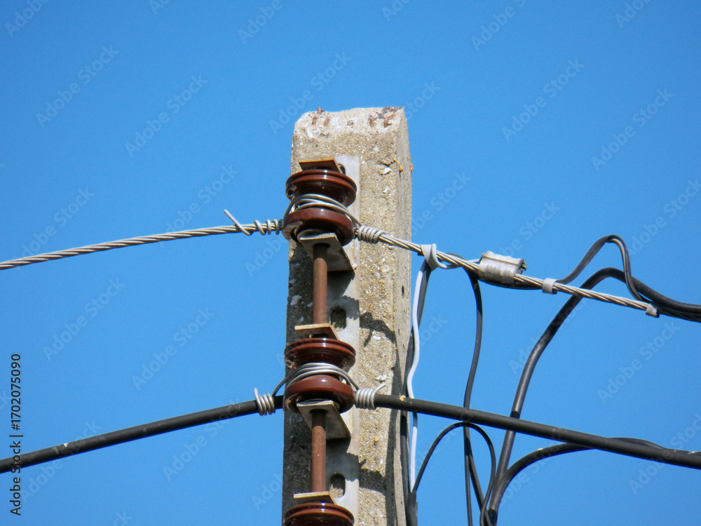 Obraz premium electric power lines