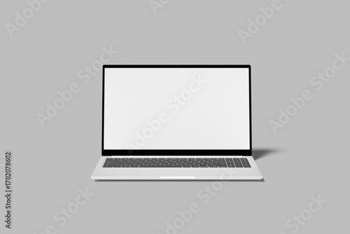 Realistic laptop screen mockup