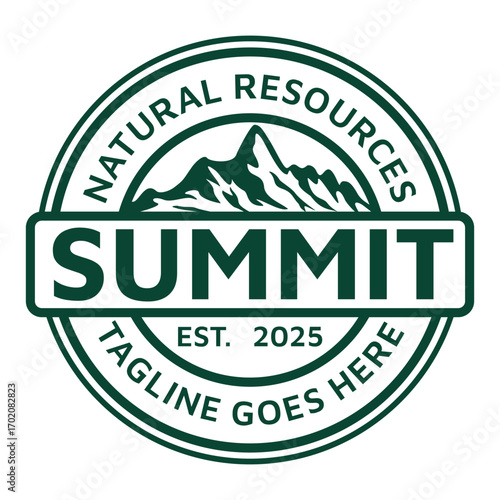 Mountain Peaks for Outdoor Adventure Expedition Logo Design vector Template