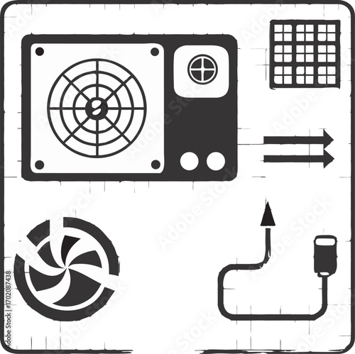 set of icons