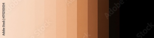 Abstract gradient background with vertical stripes in shades of skin tone, brown, and black color palette empty template ideal for personalized use