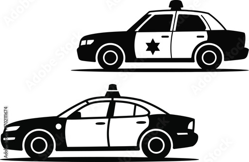  Police Car Vector Icons