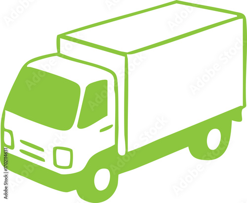 Vector Illustration of Courier Delivery Worker