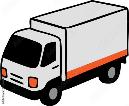 illustration of delivery workers in uniform handling package