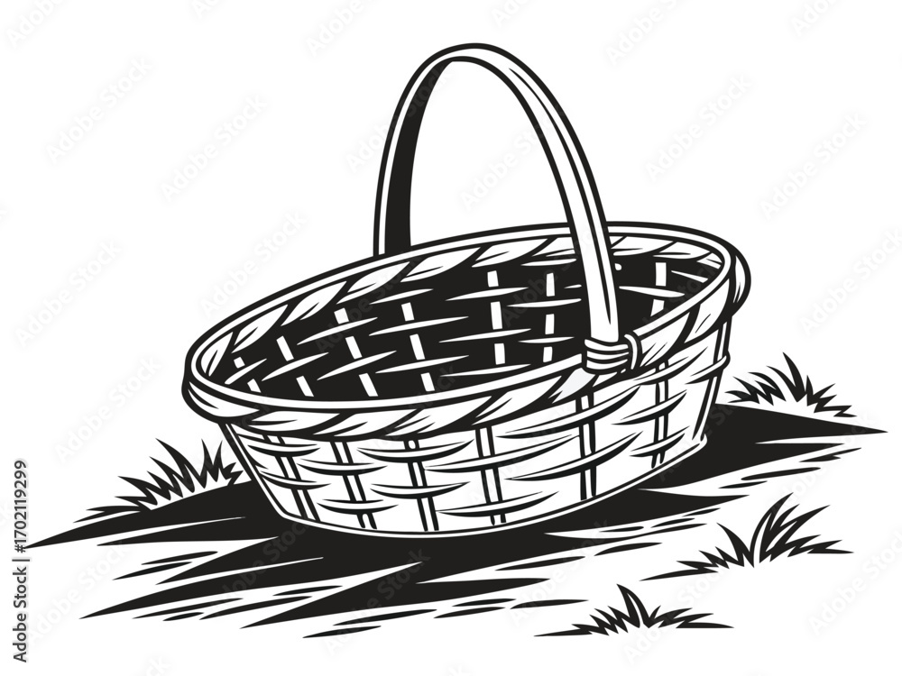 Fototapeta premium basket with a basket
