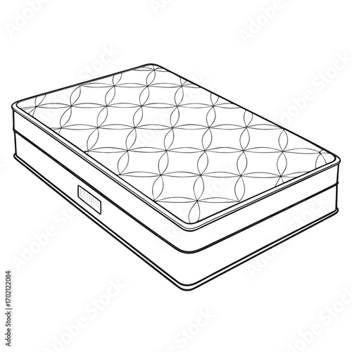Quilted Mattress for Comfort and Restful Sleep in Home Bedroom