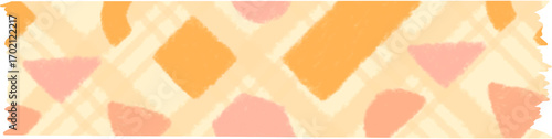 Geometric Diamond Pattern in Orange and Pink Background