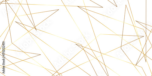 Abstract background with liens and triangles shape on white background. White and golden geometric overlapping rectangle pattern Geometric background soft shadows as patten ..White polygon textured .