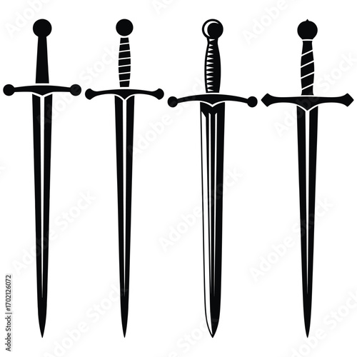 vector illustration of a sword