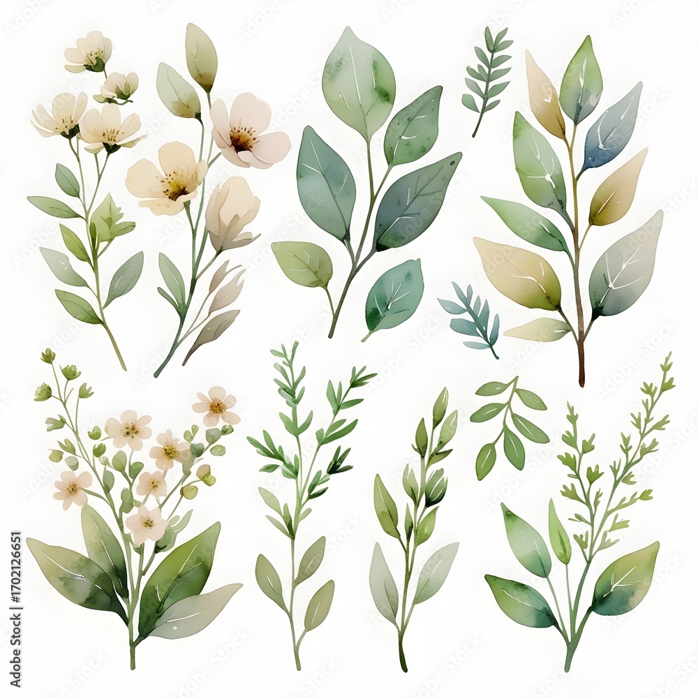 custom made wallpaper toronto digitalseamless pattern with green leaves