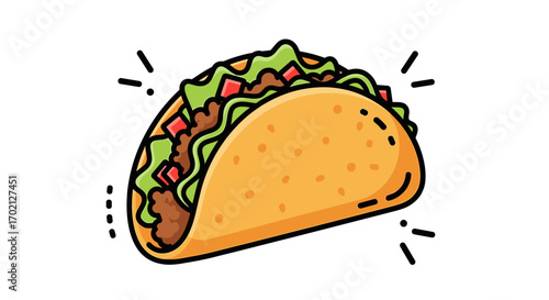 Deliciously Crafted Authentic Mexican Inspired Taco With Fresh Toppings For A Satisfying Meal Experience