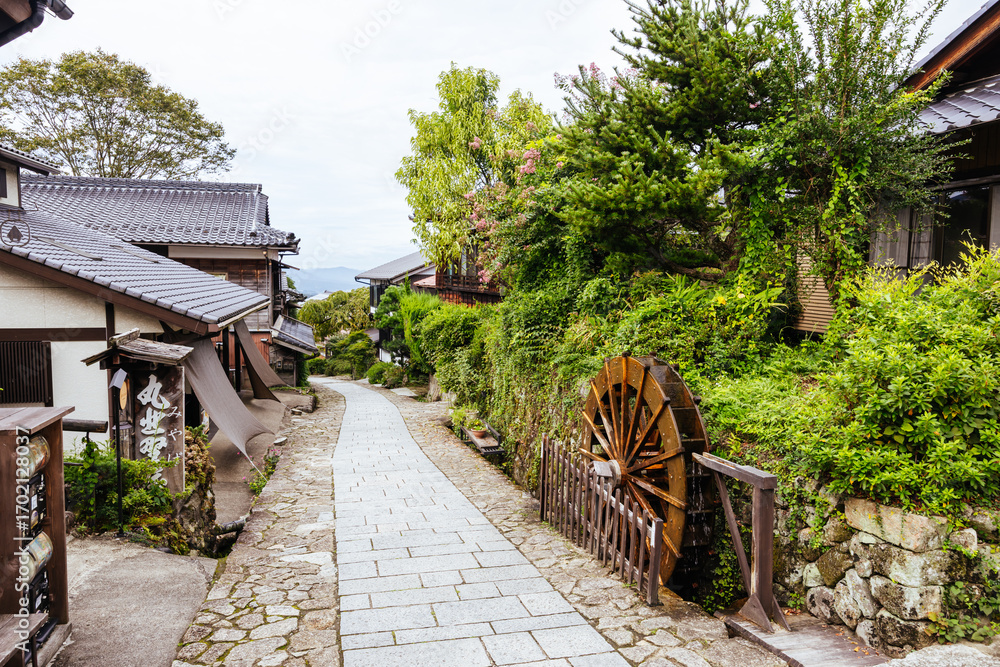 Obraz premium Magome-Juku Post Town in Japan