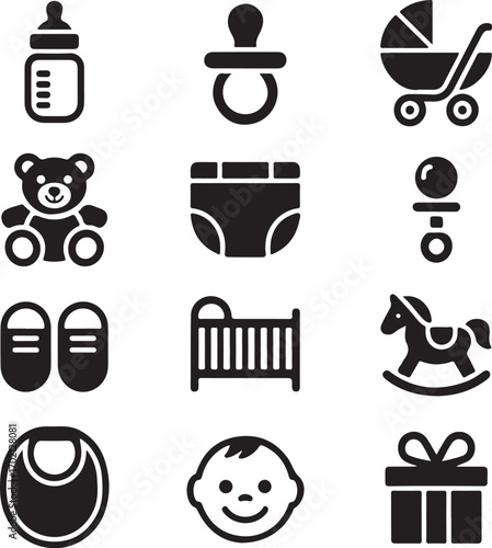 Adorable baby essentials for new parents graphic