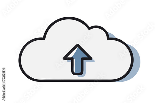 Cloud icon with an upload arrow inside