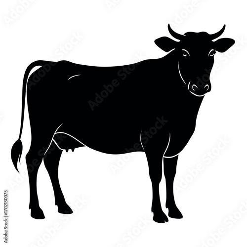a-striking-black-silhouette-of-a-cow--standing-bro.eps