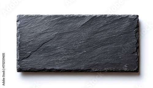 Dark gray rectangular slate slab