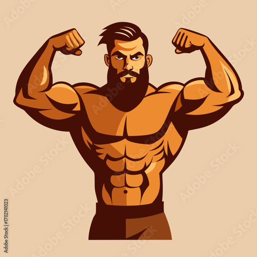 muscular male bodybuilder
