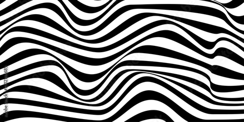 Zebra skin texture with black and white stripes and a wild animal pattern background.