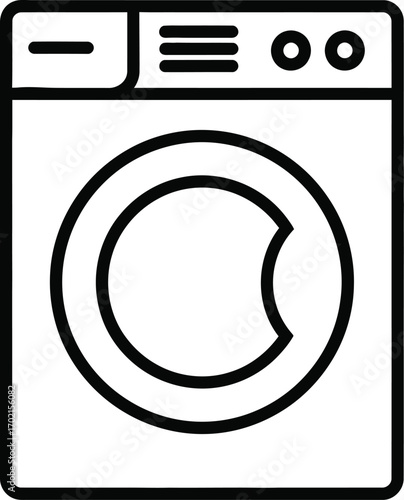 washing machine  vector icon