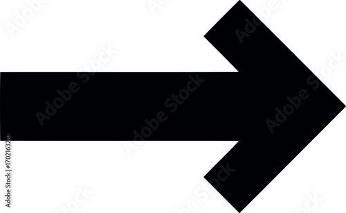 Simple black arrow icon pointing right next directional sign symbol isolated vector