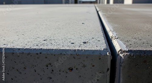 Closeup of Concrete Joint Expansion.